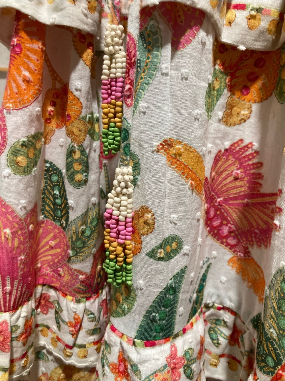 Anthropologie Farm Rio Tiered Floral Maxi Dress Size XL - Picture 10 of 16